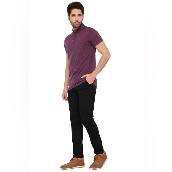 Scotch & Soda Mens Printed Polo T-Shirt - L - Picture 1 of 6